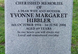 HIBBLER Yvonne Margaret 1934-2004